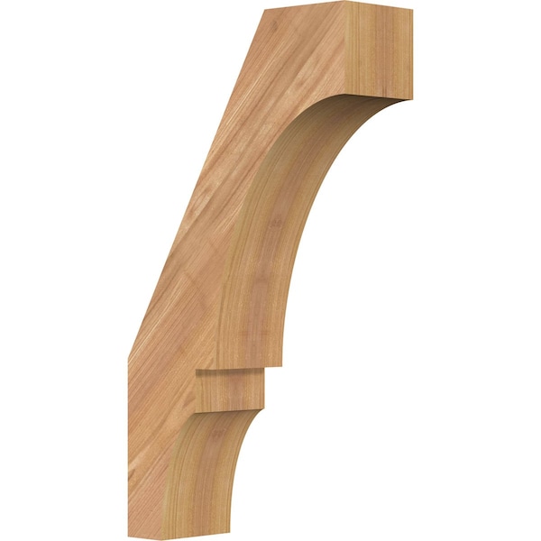 Ekena Millwork 3 1/2"W x 10"D x 18"H Balboa Smooth Knee Brace, Western Red Cedar BRC04X10X18BOA00SWR - main